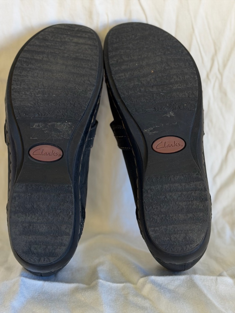 Clarks Black Mary Jane Casual Slip-On Shoes - Picture 4 of 5